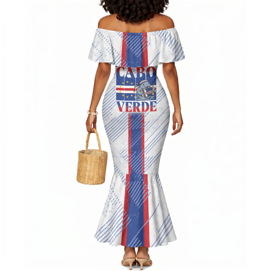Accordion Gaita Cabo Verde Mermaid Dress Cape Verdean Instrument Cute Manatee