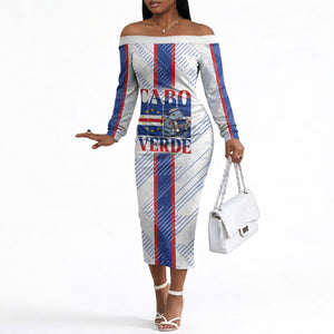 Accordion Gaita Cabo Verde Off The Shoulder Long Sleeve Dress Cape Verdean Instrument Cute Manatee