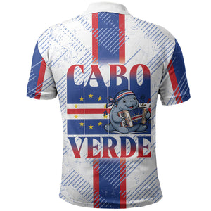Accordion Gaita Cabo Verde Polo Shirt Cape Verdean Instrument Cute Manatee