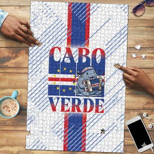 Accordion Gaita Cabo Verde Puzzle Cape Verdean Instrument Cute Manatee
