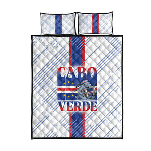 Accordion Gaita Cabo Verde Quilt Bed Set Cape Verdean Instrument Cute Manatee