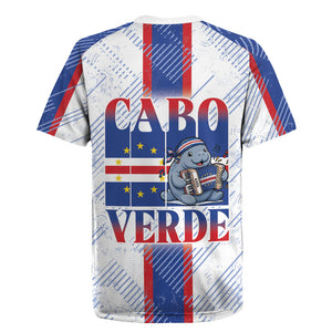 Accordion Gaita Cabo Verde Rugby Jersey Cape Verdean Instrument Cute Manatee