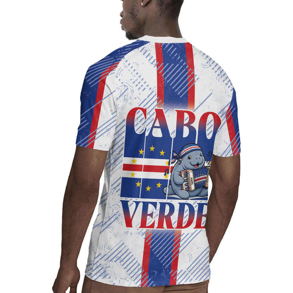 Accordion Gaita Cabo Verde Rugby Jersey Cape Verdean Instrument Cute Manatee