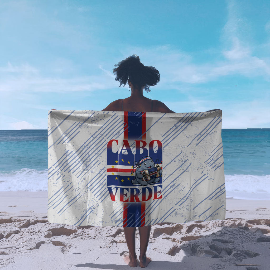 Accordion Gaita Cabo Verde Sarong Cape Verdean Instrument Cute Manatee