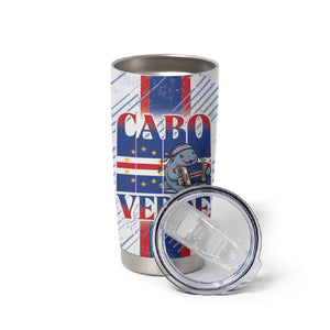 Accordion Gaita Cabo Verde Tumbler Cup Cape Verdean Instrument Cute Manatee