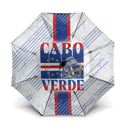 Accordion Gaita Cabo Verde Umbrella Cape Verdean Instrument Cute Manatee