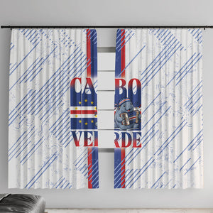 Accordion Gaita Cabo Verde Window Curtain Cape Verdean Instrument Cute Manatee