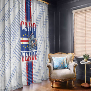 Accordion Gaita Cabo Verde Window Curtain Cape Verdean Instrument Cute Manatee