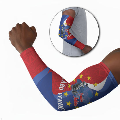 Santo Antao Cabo Verde Arm Sleeves Map With Me Maia Statue African Pattern