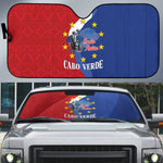 Santo Antao Cabo Verde Auto Sun Shade Map With Me Maia Statue African Pattern