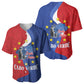 Santo Antao Cabo Verde Baseball Jersey Map With Me Maia Statue African Pattern