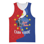 Santo Antao Cabo Verde Basketball Jersey Map With Me Maia Statue African Pattern