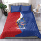 Santo Antao Cabo Verde Bedding Set Map With Me Maia Statue African Pattern