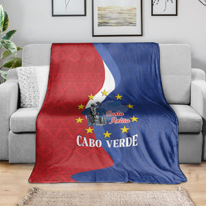 Santo Antao Cabo Verde Blanket Map With Me Maia Statue African Pattern
