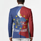 Santo Antao Cabo Verde Blazer Map With Me Maia Statue African Pattern