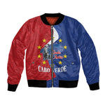 Santo Antao Cabo Verde Bomber Jacket Map With Me Maia Statue African Pattern