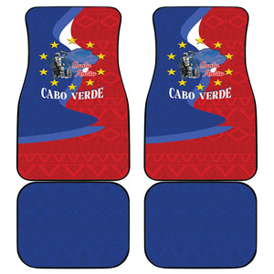 Santo Antao Cabo Verde Car Mats Map With Me Maia Statue African Pattern