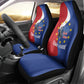 Santo Antao Cabo Verde Car Seat Cover Map With Me Maia Statue African Pattern