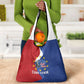 Santo Antao Cabo Verde Grocery Bag Map With Me Maia Statue African Pattern
