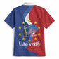 Santo Antao Cabo Verde Hawaiian Shirt Map With Me Maia Statue African Pattern