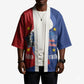 Santo Antao Cabo Verde Kimono Map With Me Maia Statue African Pattern