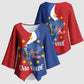 Santo Antao Cabo Verde Kimono Sleeve Blouse Map With Me Maia Statue African Pattern