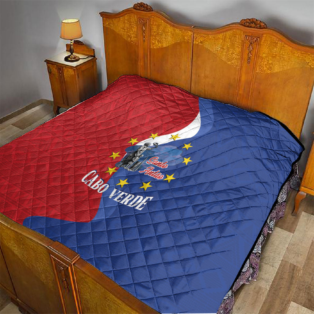 Santo Antao Cabo Verde Quilt Map With Me Maia Statue African Pattern