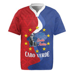 Santo Antao Cabo Verde Rugby Jersey Map With Me Maia Statue African Pattern