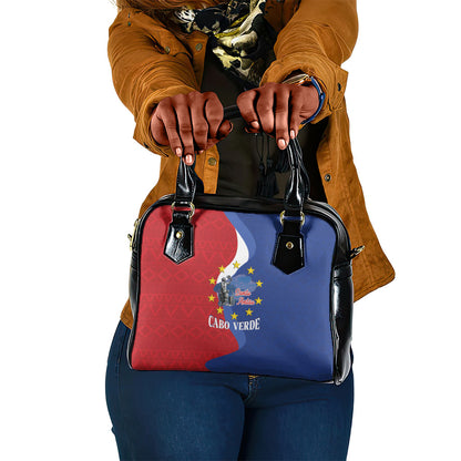 Santo Antao Cabo Verde Shoulder Handbag Map With Me Maia Statue African Pattern