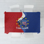 Santo Antao Cabo Verde Tablecloth Map With Me Maia Statue African Pattern