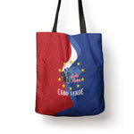 Santo Antao Cabo Verde Tote Bag Map With Me Maia Statue African Pattern