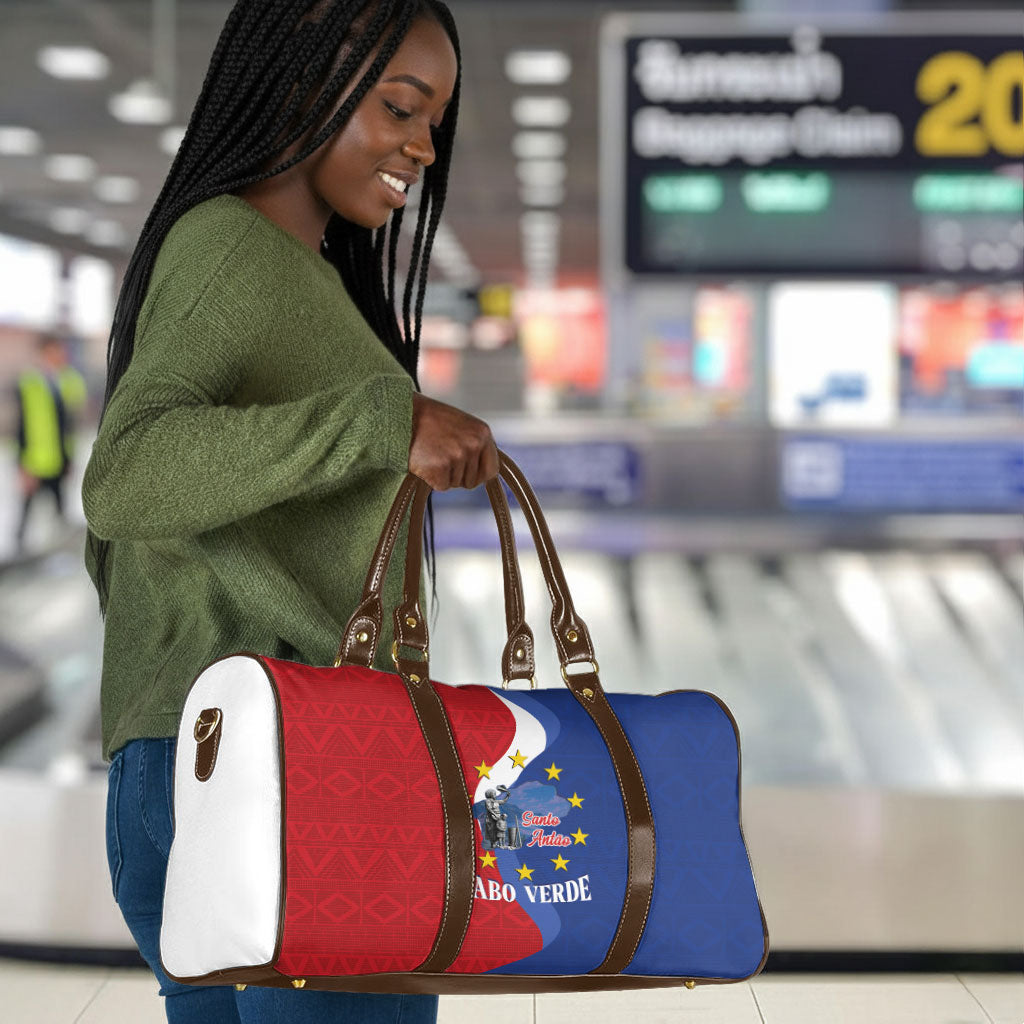 Santo Antao Cabo Verde Travel Bag Map With Me Maia Statue African Pattern