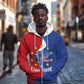 Santo Antao Cabo Verde Zip Hoodie Map With Me Maia Statue African Pattern