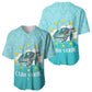Sao Vincente Cabo Verde Baseball Jersey Map With Sea Turtle African Pattern