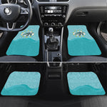 Sao Vincente Cabo Verde Car Mats Map With Sea Turtle African Pattern