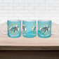 Sao Vincente Cabo Verde Ceramic Mug Map With Sea Turtle African Pattern