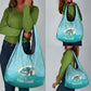 Sao Vincente Cabo Verde Grocery Bag Map With Sea Turtle African Pattern