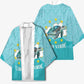 Sao Vincente Cabo Verde Kimono Map With Sea Turtle African Pattern