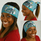 Sao Vincente Cabo Verde Neck Gaiter Map With Sea Turtle African Pattern