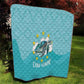 Sao Vincente Cabo Verde Quilt Map With Sea Turtle African Pattern