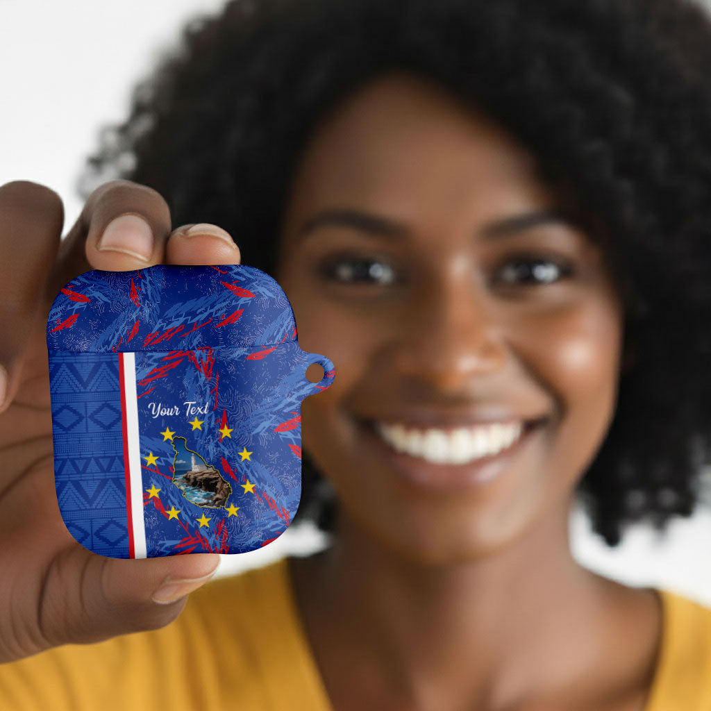 Personalized Santiago Cabo Verde AirPods Case Map With Farol de Dona Maria Pia
