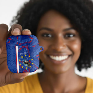 Personalized Santiago Cabo Verde AirPods Case Map With Farol de Dona Maria Pia