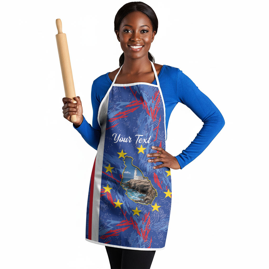 Personalized Santiago Cabo Verde Apron Map With Farol de Dona Maria Pia