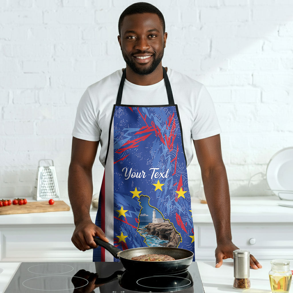 Personalized Santiago Cabo Verde Apron Map With Farol de Dona Maria Pia