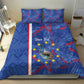 Personalized Santiago Cabo Verde Bedding Set Map With Farol de Dona Maria Pia