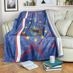 Personalized Santiago Cabo Verde Blanket Map With Farol de Dona Maria Pia