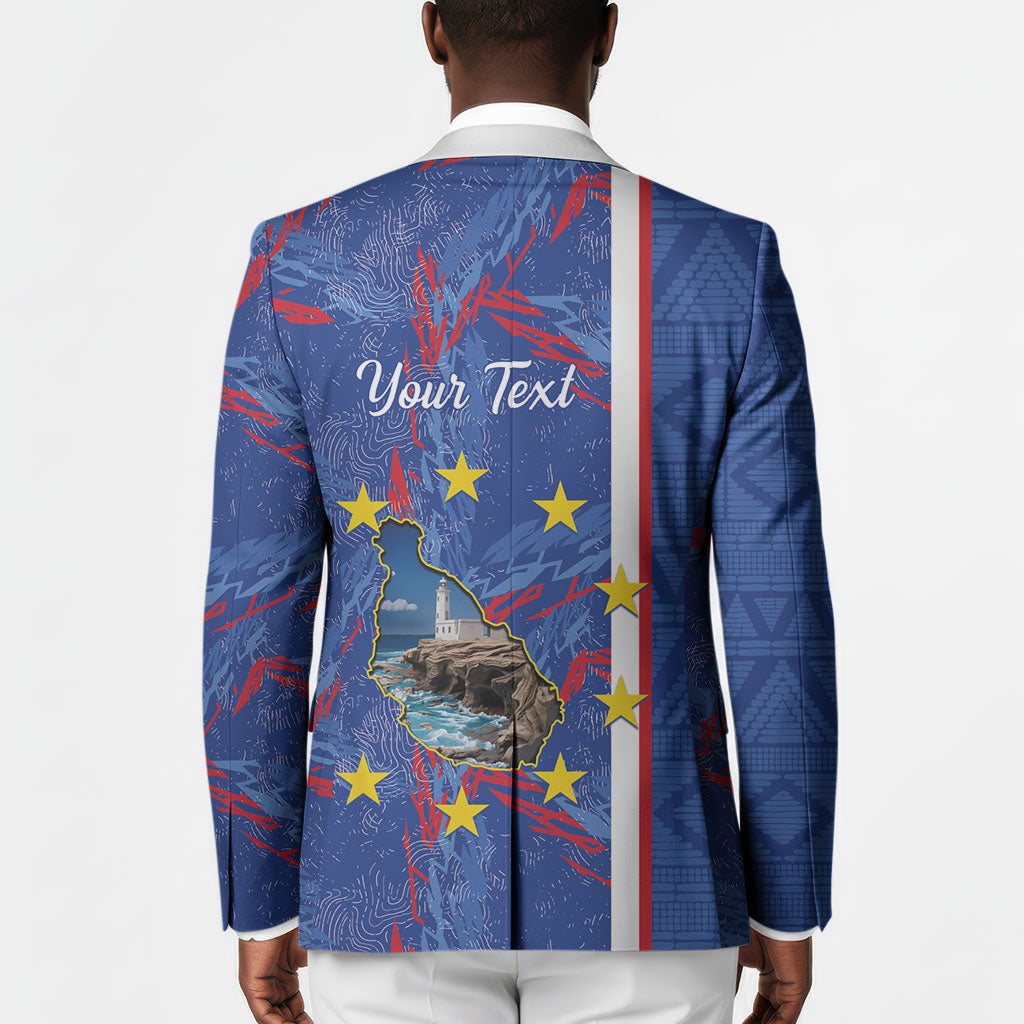 Personalized Santiago Cabo Verde Blazer Map With Farol de Dona Maria Pia
