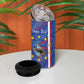Personalized Santiago Cabo Verde 4 in 1 Can Cooler Tumbler Map With Farol de Dona Maria Pia