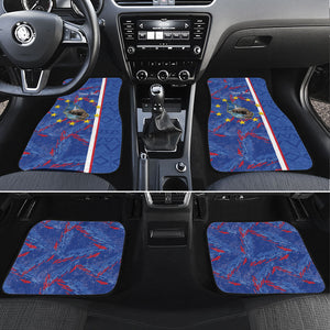 Personalized Santiago Cabo Verde Car Mats Map With Farol de Dona Maria Pia