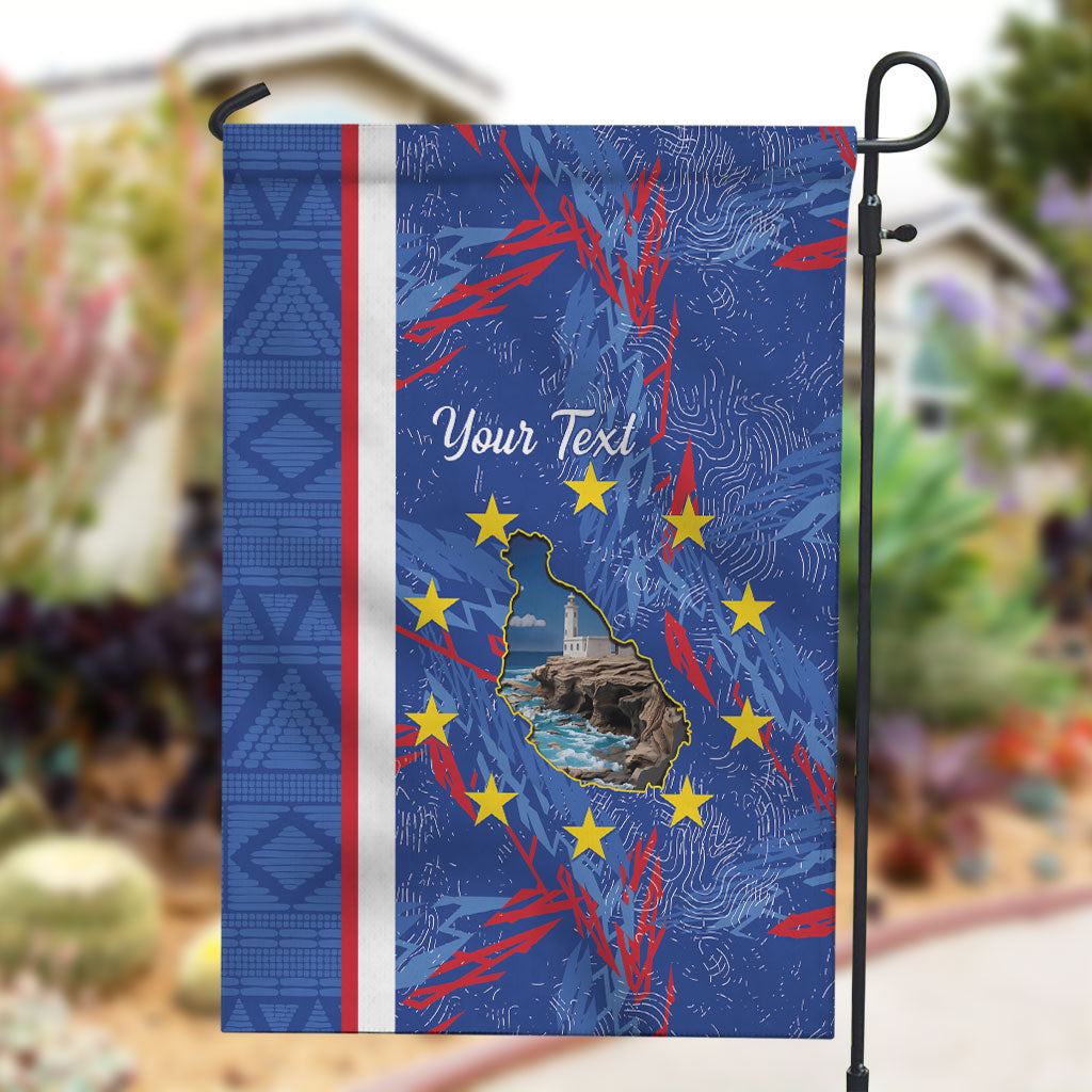 Personalized Santiago Cabo Verde Garden Flag Map With Farol de Dona Maria Pia